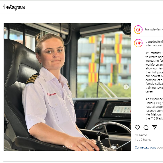 IWD Australia Ferry driver